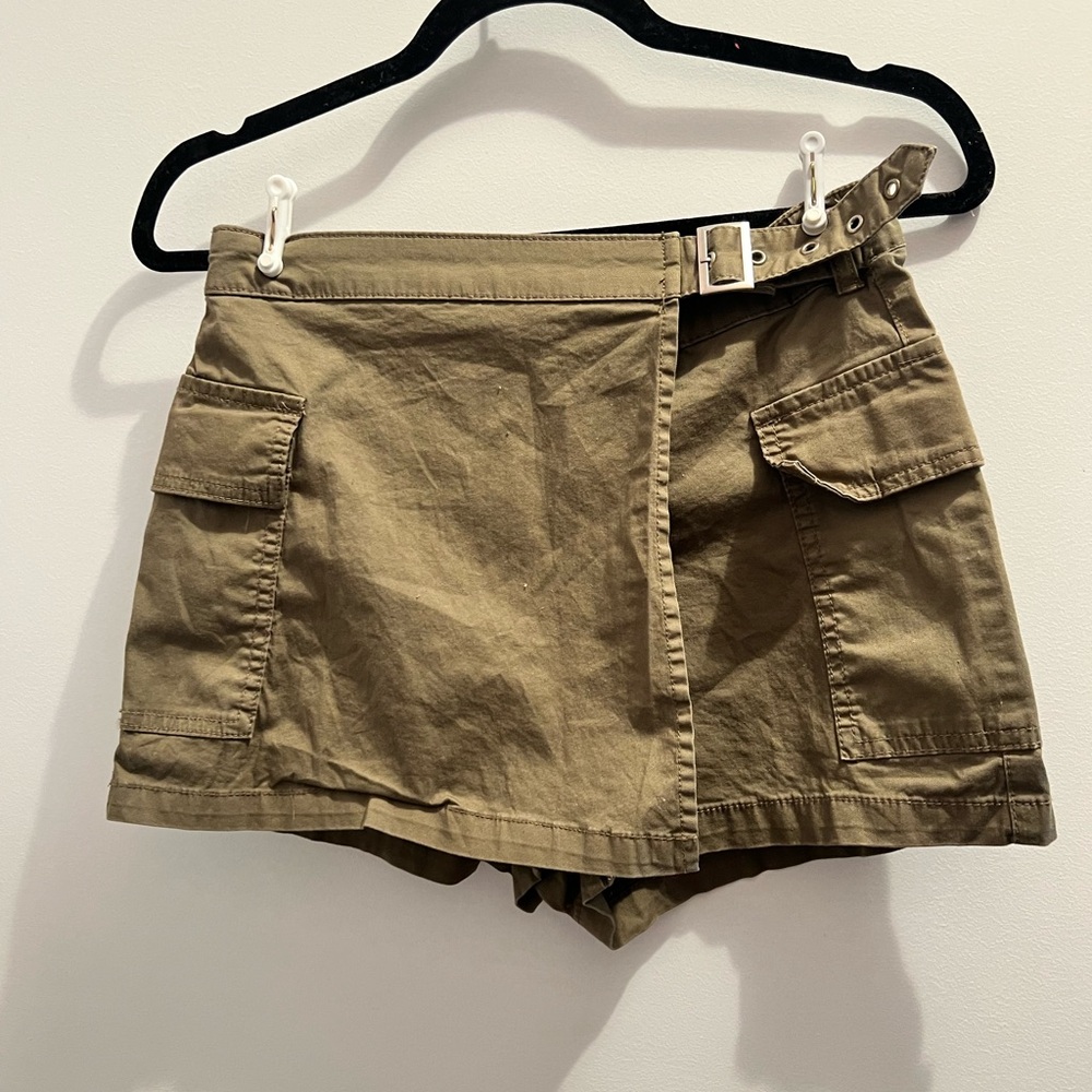 Garage Olive Cargo Shorts